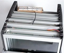 Portable Display Case W/Top & Side Lights, Locking Hinged Door, Carry Case - Silver 3 Portable Display Case W/Top & Side Lights, Locking Hinged Door, Carry Case - Silver -Displays2go Shop 2tcaseslvs.ra3 preview