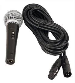 Anchor Audio Handheld Wired Microphone, 20 Ft Cable - Black