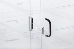 Acrylic Food Display Case For Bakery, (4) Trays, Knock Down Design -Displays2go Shop ac4try2fbdr closeup preview