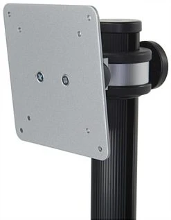 Sit/Stand Computer Workstation, For Monitors Up To 27”, CPU & Printer Shelves– Black -Displays2go Shop adtmwse5b.ra5 preview