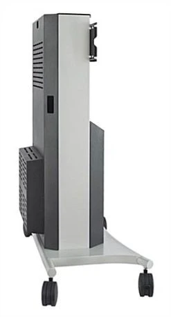 TV Cart With Mount For Monitors Up To 70", Storage Cabinet, Camera Shelf - Black -Displays2go Shop avt1000s.ra2 preview