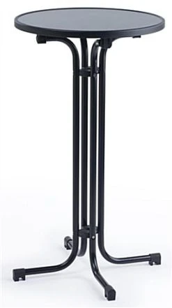 23 X 42 Round Cocktail Table - Black