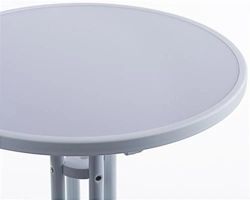 23 x 42 Round Cocktail Table - White 23 X 42 Round Cocktail Table - White -Displays2go Shop bar2442wc.ra1 preview