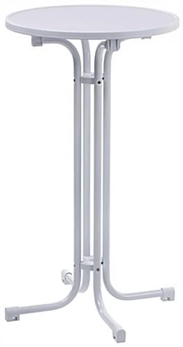 23 x 42 Round Cocktail Table - White 23 X 42 Round Cocktail Table - White -Displays2go Shop bar2442wt.rw preview