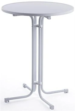 31 X 42 Round Cocktail Table - White