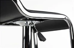 Adjustable Stool W/ Leatherette Seat, 360 Degree Swivel, Lip Back. Footrest - Black -Displays2go Shop brstlpub2.ra3 preview