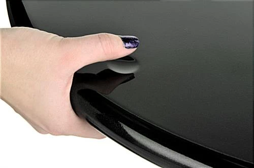 24” Round Cocktail Table, Height Adjustable, 360 Degree Swivel - Black 24” Round Cocktail Table, Height Adjustable, 360 Degree Swivel - Black -Displays2go Shop brtblbf1.ra1 preview