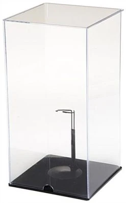 Acrylic Doll Display Case With Figurine Support -Displays2go Shop cdcase18sb.rw preview