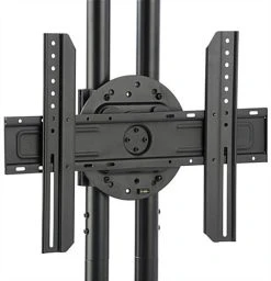 Dual TV Stand W/ 2 Rotating Brackets, Monitors 32” – 70”, Travel Case - Black -Displays2go Shop cdstand2bk.ra4 preview