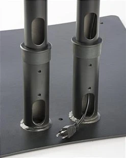 Dual TV Stand W/ 2 Rotating Brackets, Monitors 32” – 70”, Travel Case - Black -Displays2go Shop cdstand2bk.ra6 preview