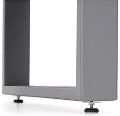 47" Tempered Glass Display Case, Top LED Lights, Locking Sliding Door - Gray -Displays2go Shop clmodc1.ra9 preview