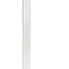 QueuePole.Economy 41.5" Clear Stanchion Post With 6.5' Black Retractable Belt