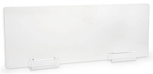 48 x 16 Write On Acrylic Cubicle Panel Extender with 2 Brackets - Clear 48 X 16 Write On Acrylic Cubicle Panel Extender With 2 Brackets - Clear -Displays2go Shop