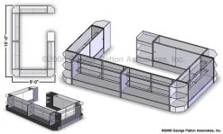 Retail Store Counter Configuration W/ Cash Wrap, Counters & Corner Counters - Black