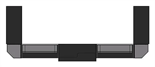 Black Store Counter Configuration w/ 7 Components, Custom Printed Graphic Panels Black Store Counter Configuration W/ 7 Components, Custom Printed Graphic Panels -Displays2go Shop cw7aebkfl.ra3 preview