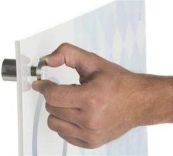 White Store Counter Configuration W/ 7 Components, Custom Printed Graphic Panels 4 White Store Counter Configuration W/ 7 Components, Custom Printed Graphic Panels -Displays2go Shop cw7aewhcg.ra4 preview