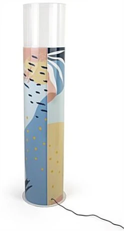 14" Round Display Case W/ Interior LED Lights & Custom Wraparound Graphics - Clear -Displays2go Shop dcaround.ra2 preview