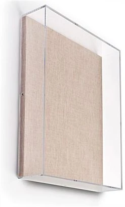 11 X 14 Wall Mounted Exhibit Case W/ Linen Backing, Acrylic Vitrine - Tan 3 11 X 14 Wall Mounted Exhibit Case W/ Linen Backing, Acrylic Vitrine - Tan -Displays2go Shop dcawec1114.ra3 preview