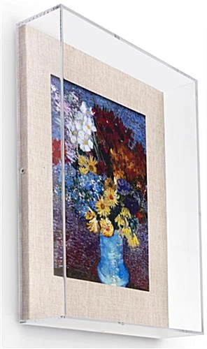 11 x 14 Wall Mounted Exhibit Case w/ Linen Backing, Acrylic Vitrine - Tan 11 X 14 Wall Mounted Exhibit Case W/ Linen Backing, Acrylic Vitrine - Tan -Displays2go Shop dcawec1114.rw preview