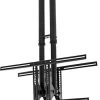 Ceiling TV Mount For 2 Screens 32” To 65”, Double Sided, Height Adjust & Tilt - Black