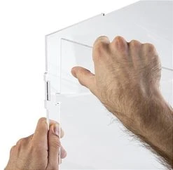 19 X 15 Countertop Display Case, Collapsible, Acrylic, Custom Graphics - Clear -Displays2go Shop dcknockdmg.ra4 preview