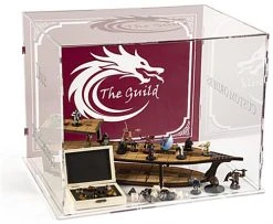 19 X 15 Countertop Display Case, Collapsible, Acrylic, Custom Graphics - Clear