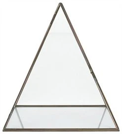 12 X 15 Medium Glass Pyramid Display Case With Copper Frame - Clear -Displays2go Shop dcpipetm.ra2 preview