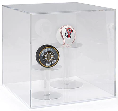 12 x 12 Square Countertop Display Case with Clear Acrylic Lift-Off Top - White Base 12 X 12 Square Countertop Display Case With Clear Acrylic Lift-Off Top - White Base -Displays2go Shop dcsqacwht1.rw preview
