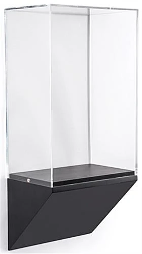 12”w Wall Wedge Display Case w/ MDF Base and Lift Off Acrylic Vitrine - Black 12”w Wall Wedge Display Case W/ MDF Base And Lift Off Acrylic Vitrine - Black -Displays2go Shop dcwwdg12bk.ra1 preview