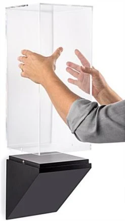 8”w Wall Wedge Display Case W/ MDF Base And Lift Off Acrylic Vitrine - Black 2 8”w Wall Wedge Display Case W/ MDF Base And Lift Off Acrylic Vitrine - Black -Displays2go Shop dcwwdg8bk.ra2 preview