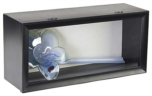 Shadow Box Doll Display Case for Tabletop or Wall, Magnetic Door Closure - Black Shadow Box Doll Display Case For Tabletop Or Wall, Magnetic Door Closure - Black -Displays2go Shop ddc614clr.rw preview