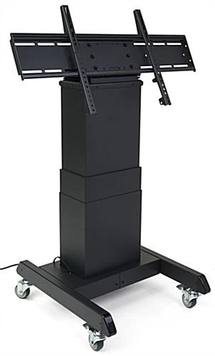 Motorized TV Stand w/ Wheels, 43-100" Screens, Height Adjustable, Tilting - Black Motorized TV Stand W/ Wheels, 43-100" Screens, Height Adjustable, Tilting - Black -Displays2go Shop dgmltsbk.rw preview