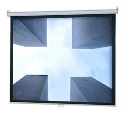 67 X 50 Projector Screen For Wall Mount Use, 84-inch Retractable Screen - Black