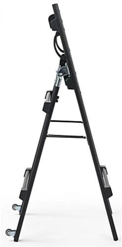 41"H Mobile Folding TV Easel With Wheels & Grip Handles For Monitors 32"-55" - Black 2 41"H Mobile Folding TV Easel With Wheels & Grip Handles For Monitors 32"-55" - Black -Displays2go Shop dssfdbk.ra2 preview