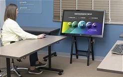 41"H Mobile Folding TV Easel With Wheels & Grip Handles For Monitors 32"-55" - Black 8 41"H Mobile Folding TV Easel With Wheels & Grip Handles For Monitors 32"-55" - Black -Displays2go Shop dssfdbk.ra8 preview