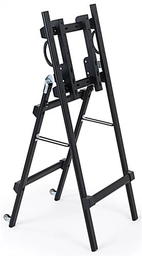 41"H Mobile Folding TV Easel with Wheels & Grip Handles For Monitors 32"-55" - Black 41"H Mobile Folding TV Easel With Wheels & Grip Handles For Monitors 32"-55" - Black -Displays2go Shop dssfdbk.rw preview