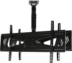Ceiling TV Mount For 2 Screens 37” To 70”, Double Sided, Height, Tilt, & Pan - Black -Displays2go Shop duocel3770.ra2 preview