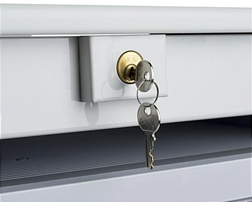 Computer Cart for (1) 15”-27” Screen, Height Adjustable, Locking Drawer – Gray Computer Cart For (1) 15”-27” Screen, Height Adjustable, Locking Drawer – Gray -Displays2go Shop dwmdc1m.ra6 preview