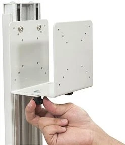 Wall Mounted Computer Workstation With Foldable Design -Displays2go Shop dwssw01wt.ra13 preview