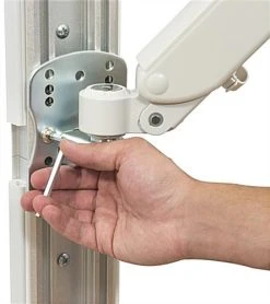 Wall Mounted Computer Workstation With Foldable Design -Displays2go Shop dwssw01wt.ra7 preview