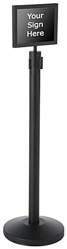 QueuePole.Economy 11 x 8.5 Stanchion Sign Frame, Slide-In Design, Landscape – Black QueuePole.Economy 11 X 8.5 Stanchion Sign Frame, Slide-In Design, Landscape – Black -Displays2go Shop ecpt1185sh.ra3 preview