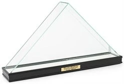 American-Made Wood Flag Case For 5’ X 9.5’ Flags, Custom Engraved - Black -Displays2go Shop fcusaperbl.ra1 preview