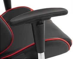 47.2"h Gaming Chair With Adjustable Armrests, Lumbar Support, Tilting Backrest - Red -Displays2go Shop fdgamechrd.ra4 preview