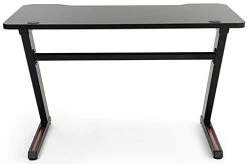 47.25"w Gaming Computer Desk With Z-Shaped Design, Floor Levelers - Black -Displays2go Shop fdgamezdbk.ra2 preview