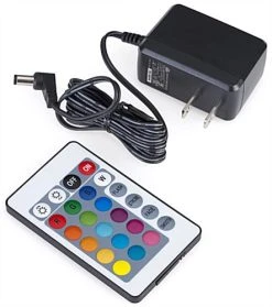 23.5” Cube Table W/ LED Lighting, 16 Color Options, Rechargeable Battery - White -Displays2go Shop fdled23sq.ra5 preview