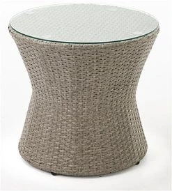 3 Piece Wicker Patio Set With Weather-Resistant Build And Stackable Design - Taupe -Displays2go Shop fdoutdoor1.ra5 preview