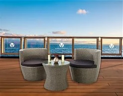 3 Piece Wicker Patio Set With Weather-Resistant Build And Stackable Design - Taupe -Displays2go Shop fdoutdoor1.ra8 preview