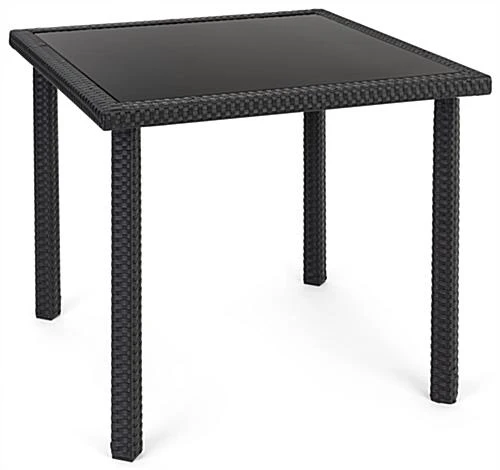 Dining Set w/ 29"h Table, Outdoor, 4 Cushioned Chairs, Synthetic Rattan - Dark Brown Dining Set W/ 29"h Table, Outdoor, 4 Cushioned Chairs, Synthetic Rattan - Dark Brown -Displays2go Shop fdoutdset2.ra4 preview