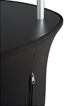 Trade Show Display Tower W/ Acrylic Shelves, Black Fabric Cover, Portable - Silver -Displays2go Shop fdr39tr.ra6 preview