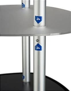Trade Show Display Tower W/ Acrylic Shelves, Custom Fabric Cover, Portable - Silver -Displays2go Shop fdr39trgd.ra8 preview